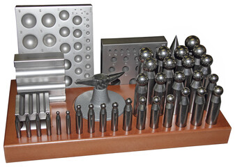 Dapping Set Block & Punches Jewelry Making Tool