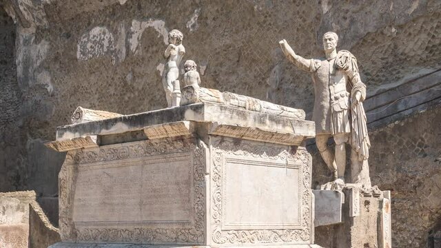 Ercolano - Herculaneum, ancient Roman town destroyed by the eruption of the Mount Vesuvius or Vesuvio volcano, Campania, Italy