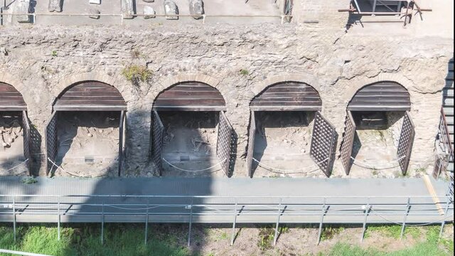 Ercolano - Herculaneum, ancient Roman town destroyed by the eruption of the Mount Vesuvius or Vesuvio volcano, Campania, Italy