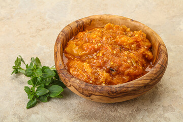Caucasian cuisine - Mangal salad with vegetables