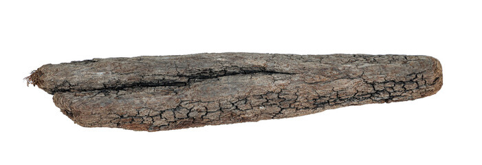 Driftwood texture piece of wood isolated