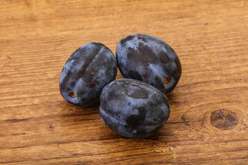 Ripe sweet and tasty plum