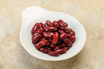 Canned red Kidney in the bowl