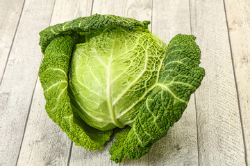 Organic Savoy Cabbage for cooking