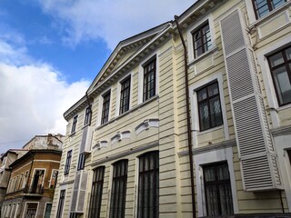 Building architecture in the centre