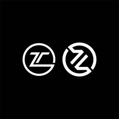 initial letter Z circular logo design