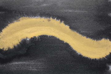 金 波 抽象 墨絵 水墨 背景