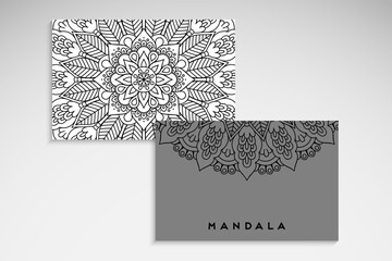 Business card. Vintage elements. Hand drawn background