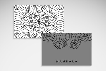 Business card. Vintage elements. Hand drawn background