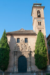 Fototapeta na wymiar Iglesia de Santa Ana en Granada