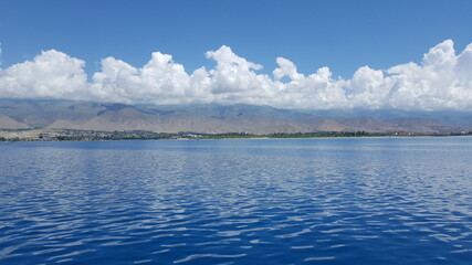 lake and mountains - Issyk-Kul, Kyrgyzstan