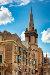 Fototapeta premium Beautiful architecture of the Valletta city, capital of Malta
