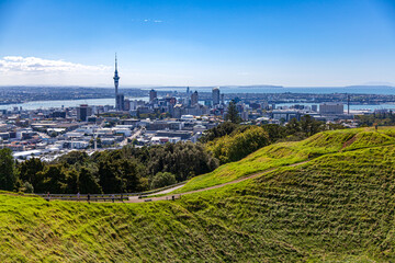 Auckland panorama miasta z Mt. Eden © Przemysław