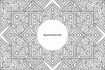 Vector islamic background with mandala
