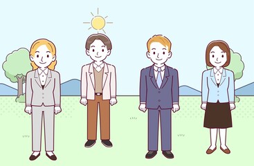 Obraz premium 会社の人々