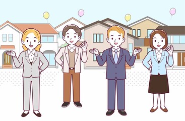会社の人々