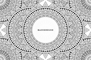 Vector islamic background with mandala