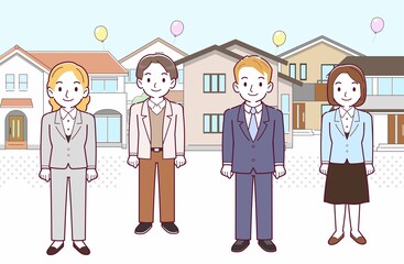 会社の人々