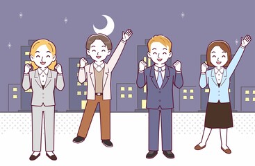 会社の人々