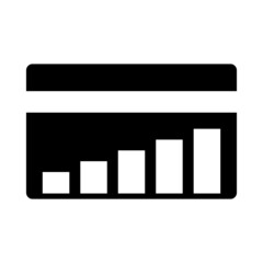 Stock market graph isolated icon on white background