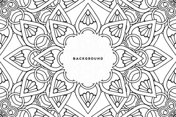 Vector islamic background with mandala