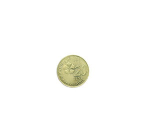 2012 Malaysia 20 Sen Coin Front Side