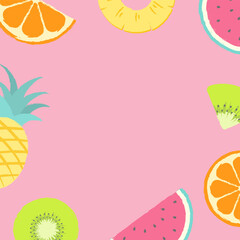 vector background with fruit for banners, cards, flyers, social media wallpapers, etc.