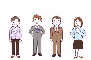 Fototapeta premium 会社の人々