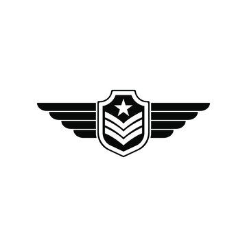 Wing Star Shield Badge