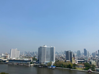 Bangkok city riverside views