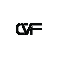 cvf letter original monogram logo design