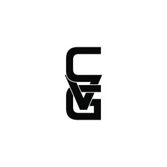 cvg letter original monogram logo design