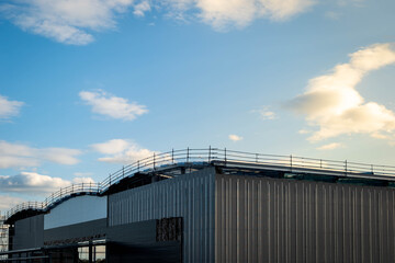 Industrial distribution warehouse construction frame in england uk