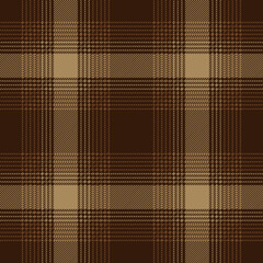 Brown plaid. Tartan pattern for textile, paper and other prints.