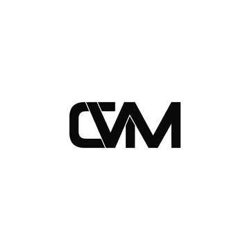 cvm letter original monogram logo design