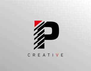 Creative Modern Letter P logo, Monogram P Logo Icon.