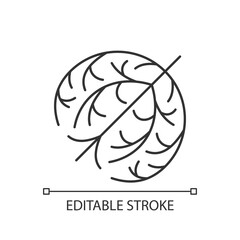 Naklejka premium Tumbleweed linear icon. Desert dry plant ball. Seasonal pollen as cause of allergic reaction. Thin line customizable illustration. Contour symbol. Vector isolated outline drawing. Editable stroke