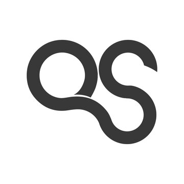 Initial letter qs logo or sq logo vector design template
