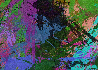 abstract colorful sponge paint background bg wallpaper art with splashes 