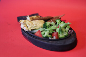 meat with vegetables