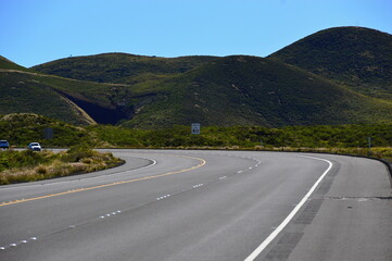 Panorama Strasse am Mauna Kea, Vulkan auf der Insel Big Island, Hawaii