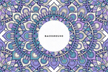 Vector islamic background with mandala