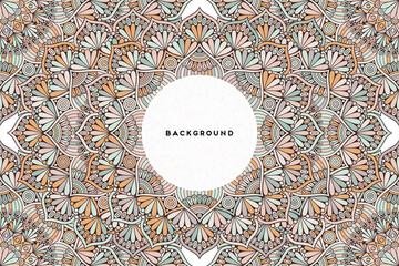 Vector islamic background with mandala