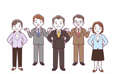 会社の人々