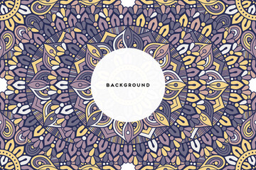 Vector islamic background with mandala