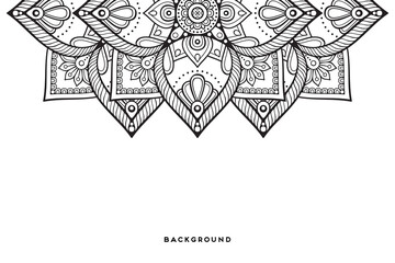 Vector islamic background with mandala