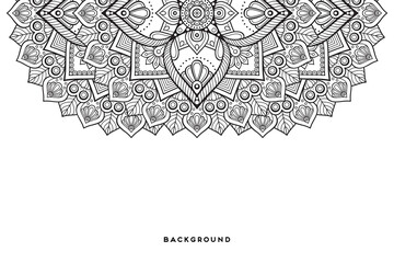 Obraz premium Vector islamic background with mandala