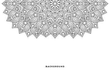 Vector islamic background with mandala