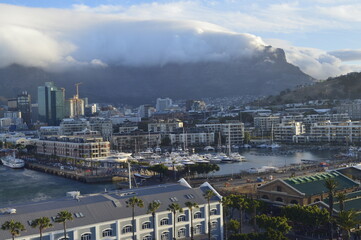 Cape Town with cumulonimbus