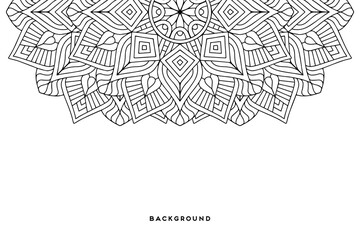 Vector islamic background with mandala